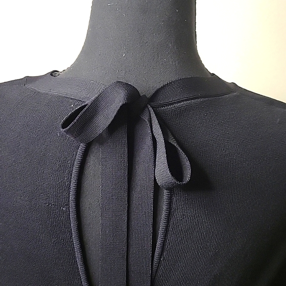 Rachel Roy Size S Black with Silver trim Knit Sweater, like new - Picture 4 of 4